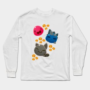 slimes and coins Long Sleeve T-Shirt